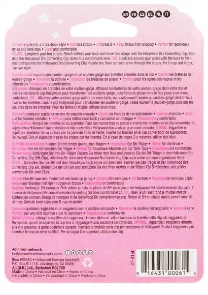 Hollywood Fashion Secrets Bra Converting Clip - My Filosophy