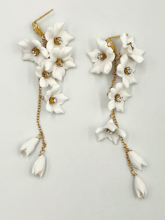 Joanna Bisley ELSA Swarovski Pearl 14Kt Goldfill Clay Florals