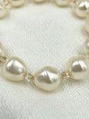 Joanna Bisley Baroque Pearls with Champagne Crystal Bracelet