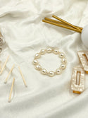 Joanna Bisley Baroque Pearls with Champagne Crystal Bracelet