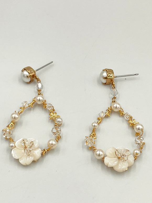 Joanna Bisley MEG E3836 Austrian Crystal Rhodium Gold