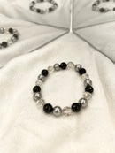 Joanna Bisley Austrian Crystal Pearl Black Onyx B3779-3