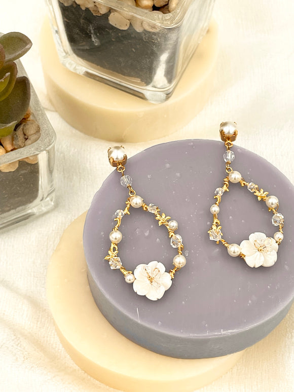 Joanna Bisley MEG E3836 Austrian Crystal Rhodium Gold