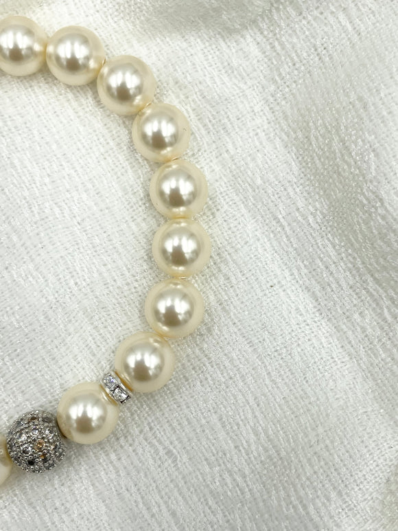 Joanna Bisley Pearl and Sparkle Ball Bracelet