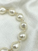 Joanna Bisley Baroque Pearls with Champagne Crystal Bracelet-2