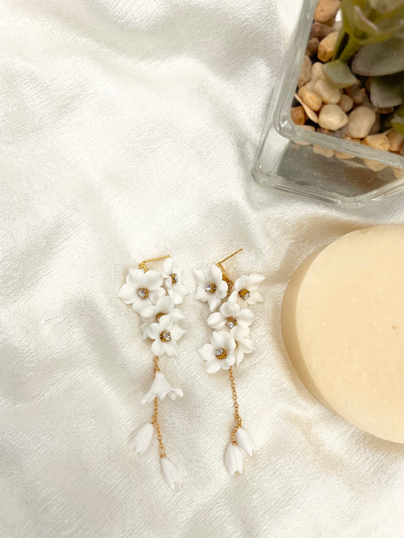 Joanna Bisley ELSA Swarovski Pearl 14Kt Goldfill Clay Florals