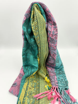 Buy turquoise BZT Scarf - Tibet Style