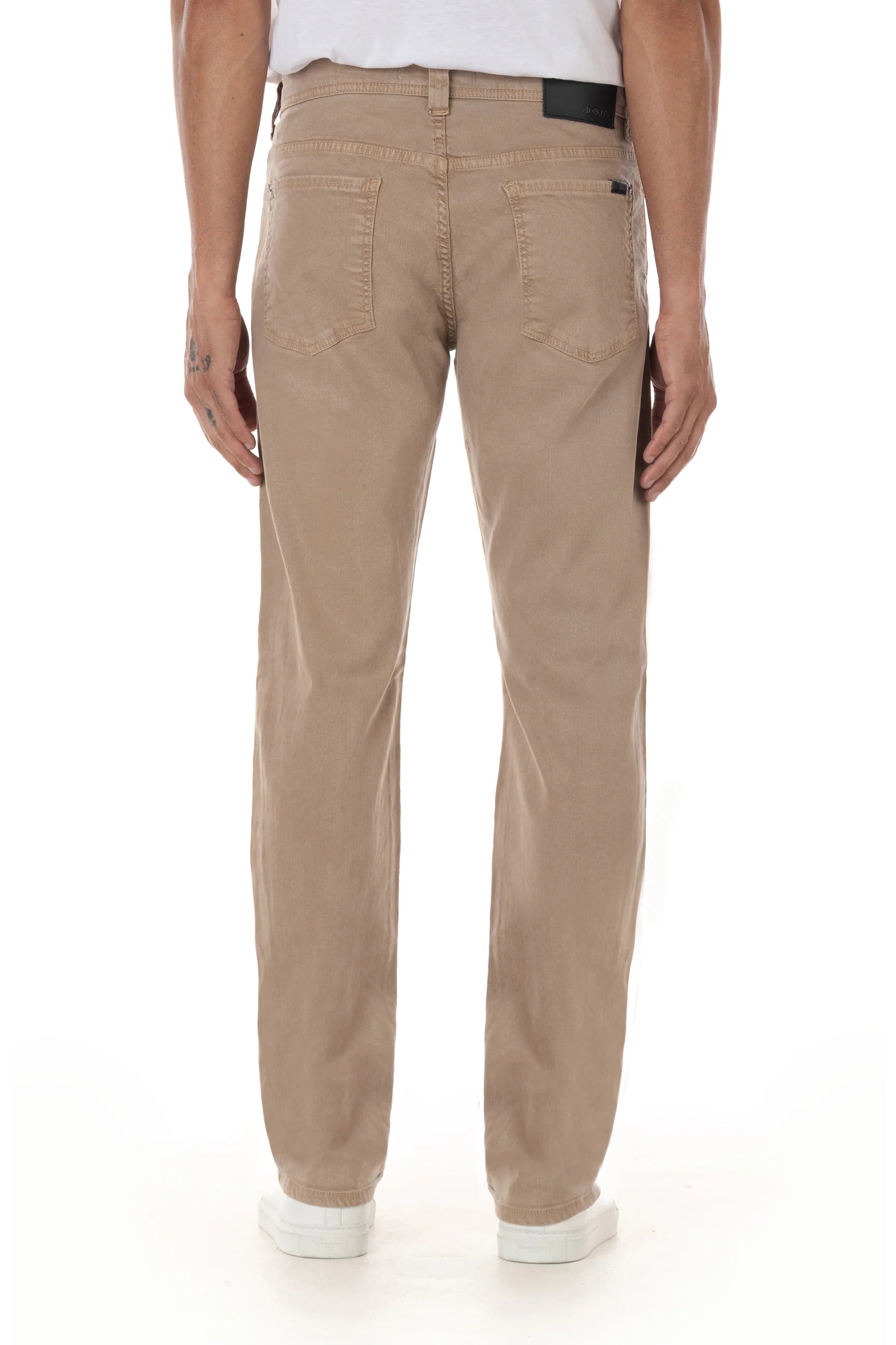 Fidelity Jimmy Slim Straight Mens Bianca Twill - Almond