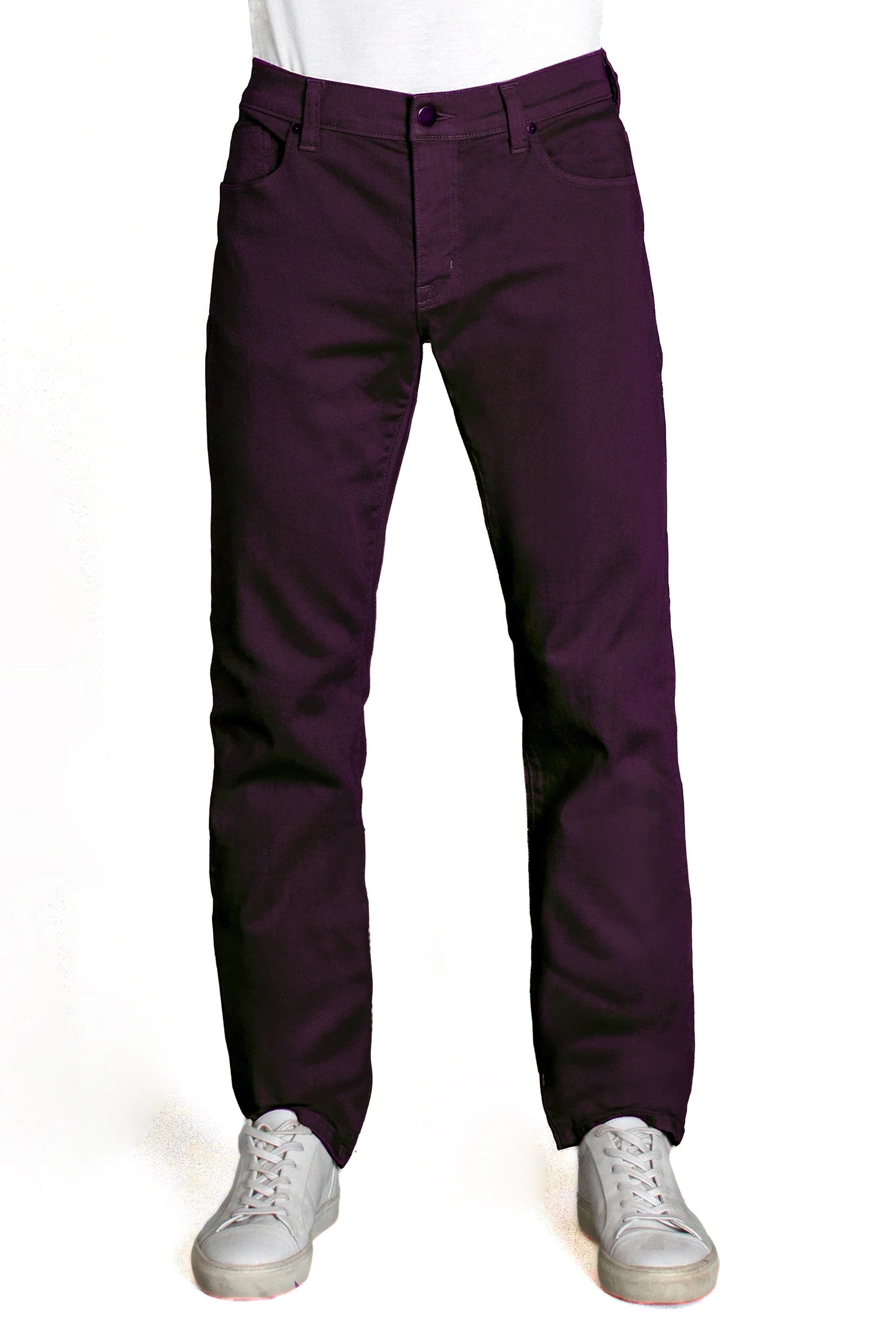 Fidelity Jimmy Slim Straight Mens Denim in Fall Berry