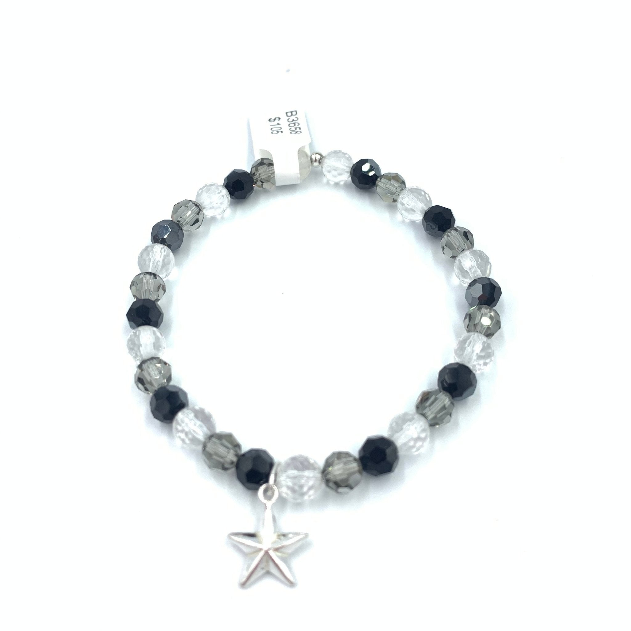 Joanna Bisely Swarovski Crystal, Rock Crystal and Sterling Silver Bracelet B3658 - My Filosophy