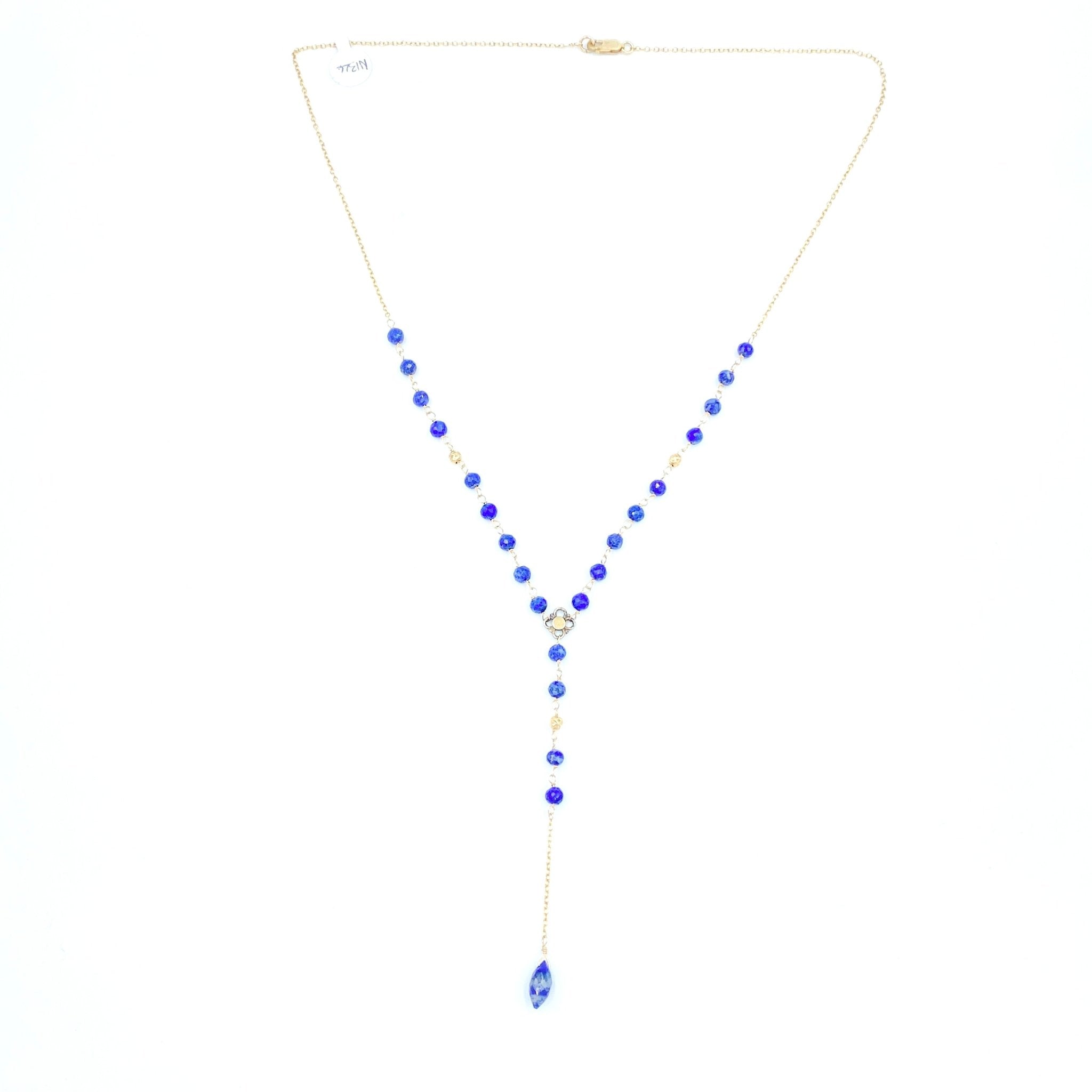 Joanna Bisley 14kt Goldfill and Lapis Necklace - My Filosophy