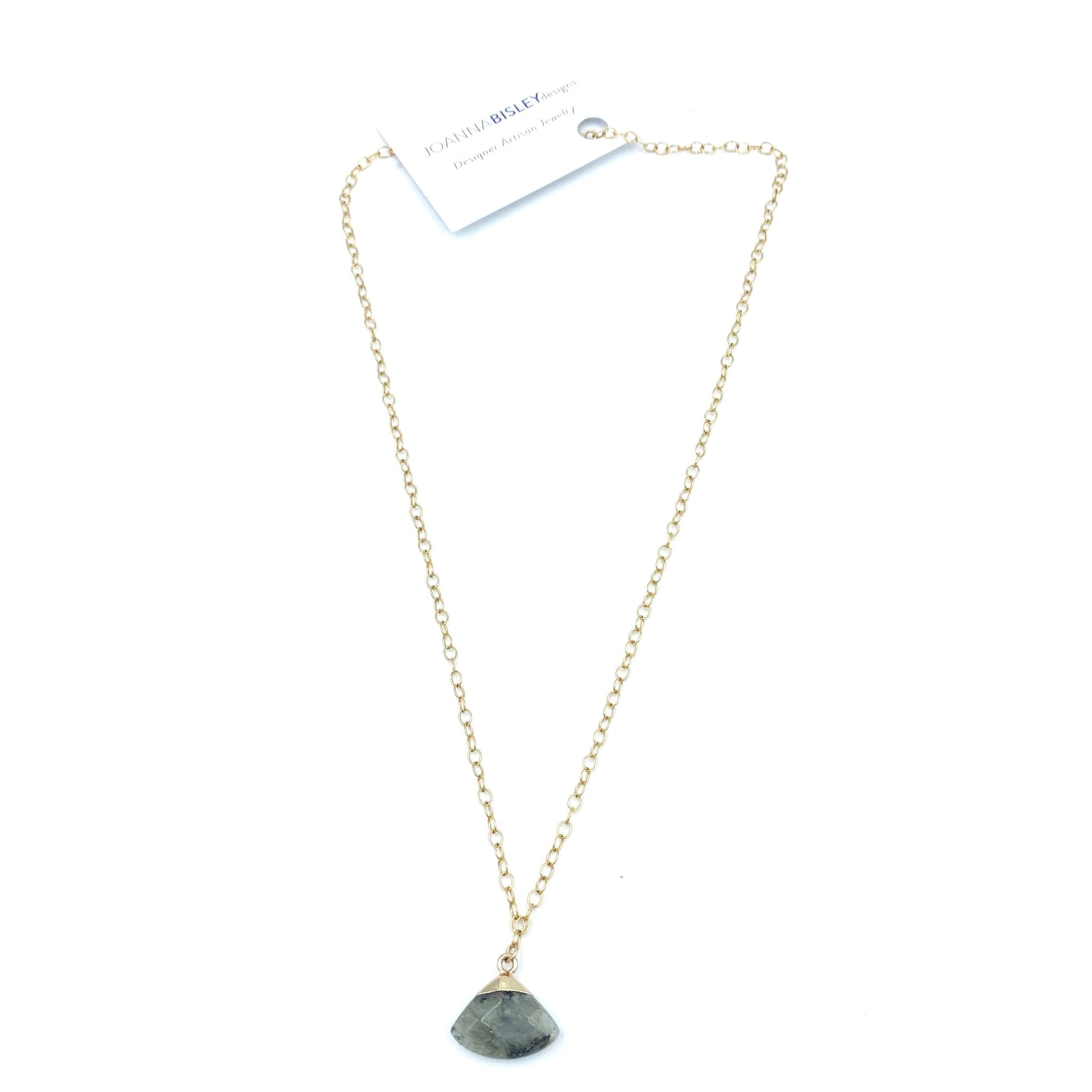 Joanna Bisley Labradorite Large 14kt Goldfill Chain 18 inch necklace - My Filosophy