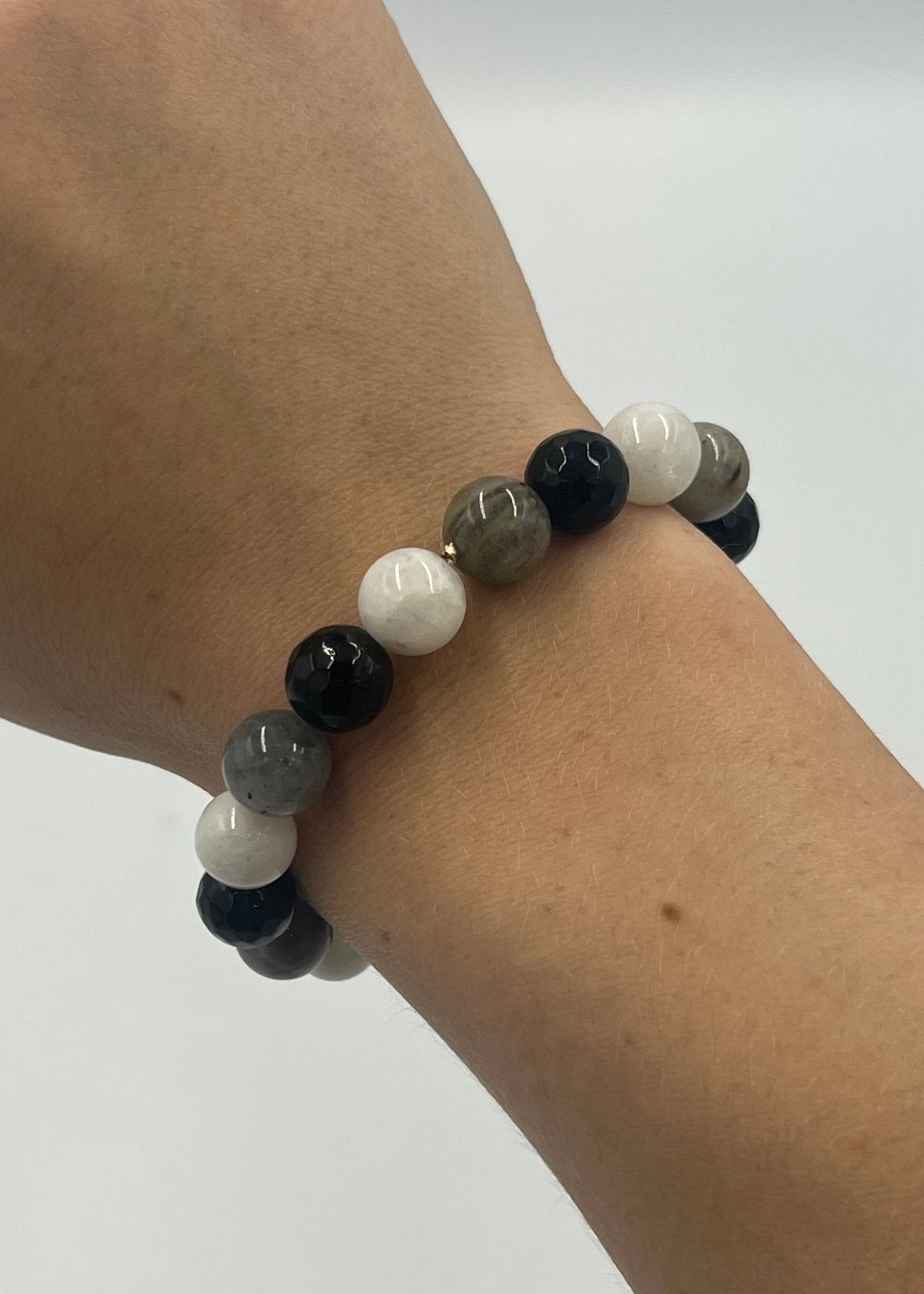 Joanna Bisley Labradorite, Moonstone, Onyx Bracelet - My Filosophy