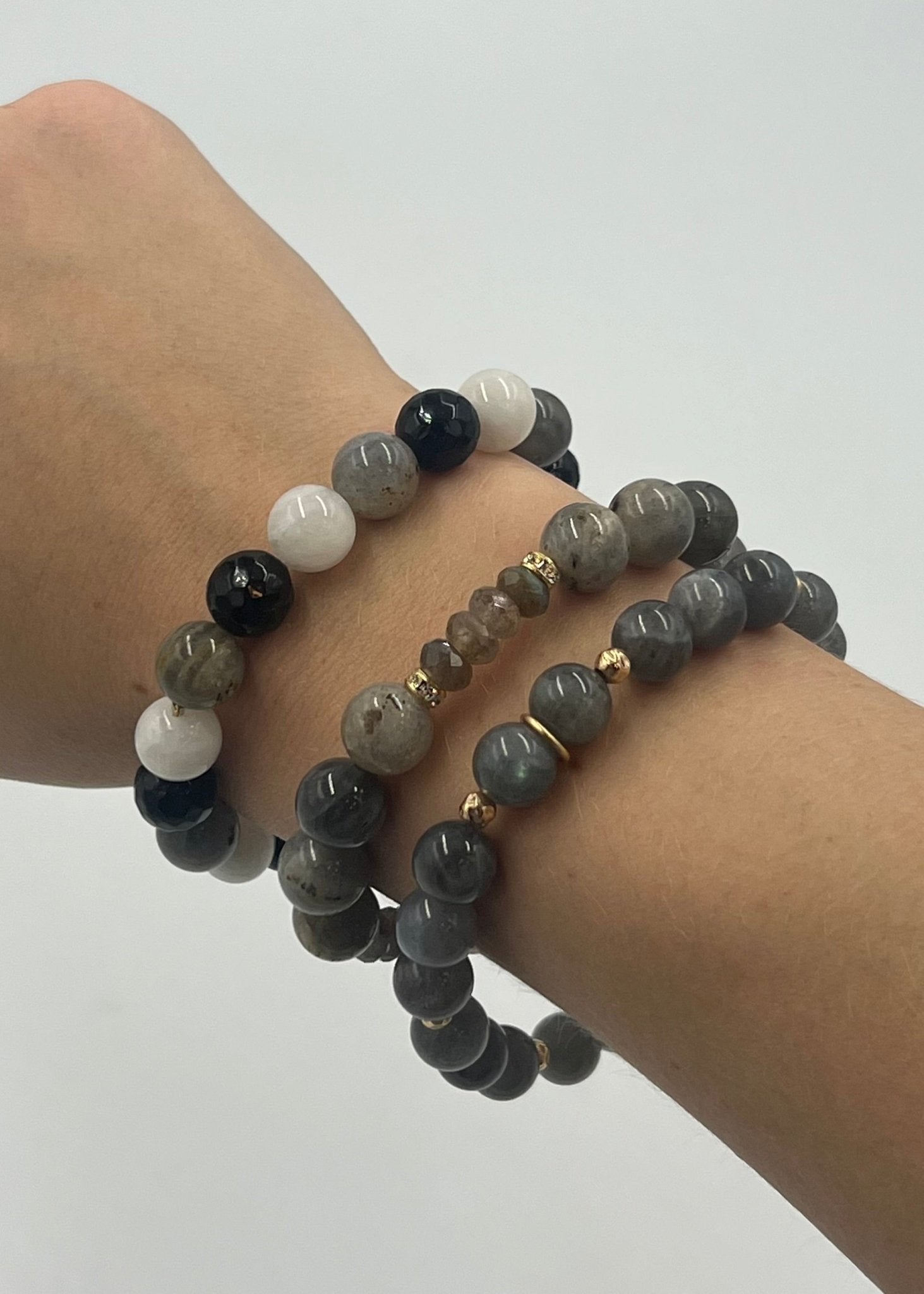 Joanna Bisley Labradorite, Moonstone, Onyx Bracelet - My Filosophy