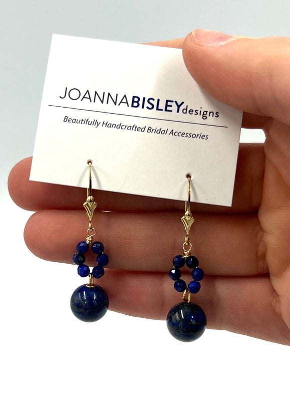 Joanna Bisley Lapis Lazuli 14kt Goldfill Earrings - My Filosophy