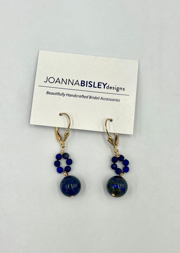 Joanna Bisley Lapis Lazuli 14kt Goldfill Earrings - My Filosophy