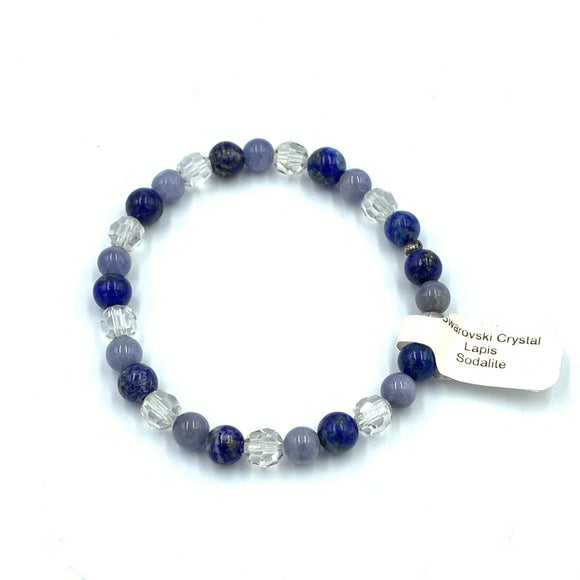 Joanna Bisley Lapis Soladite Swarovski Crystal Bracelet B3411 - My Filosophy