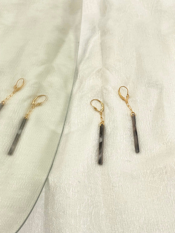 Joanna Bisley Mink grey earrings E3789mi - My Filosophy