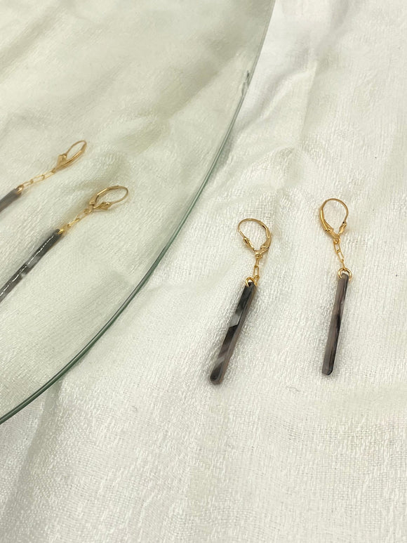 Joanna Bisley Mink grey earrings E3789mi - My Filosophy