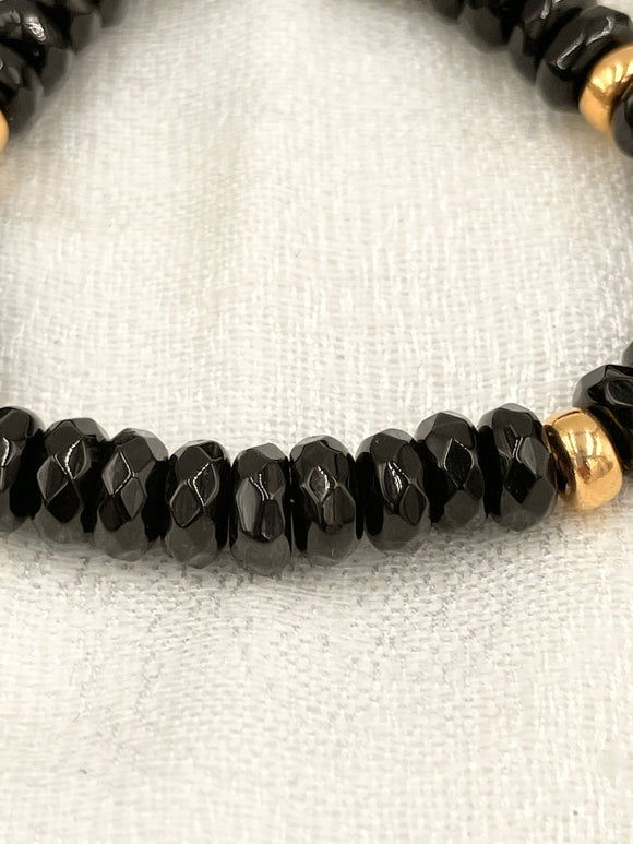 Joanna Bisley Onyx Saucer Beaded Bracelet B3819 - My Filosophy