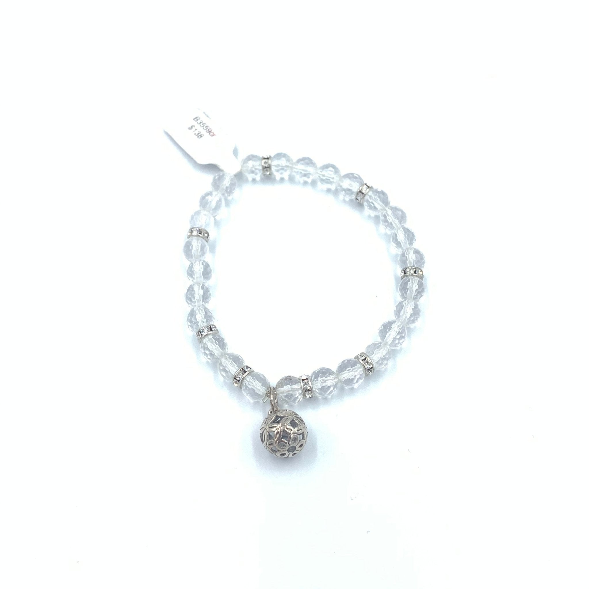 Joanna Bisley Rock Crystal, Swarovski Crystal, with Bali Ball Bracelet - My Filosophy