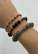 Joanna Bisley Ruby and Swarvoski Crystal Bracelet - My Filosophy