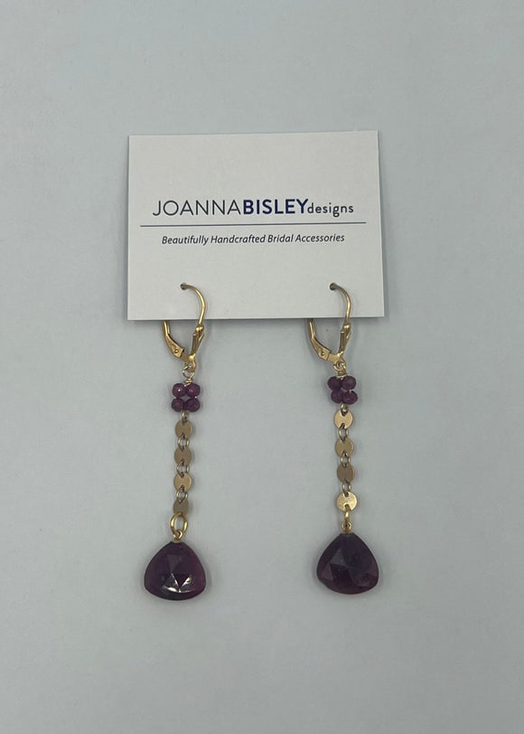 Joanna Bisley Ruby Drop Earrings - My Filosophy