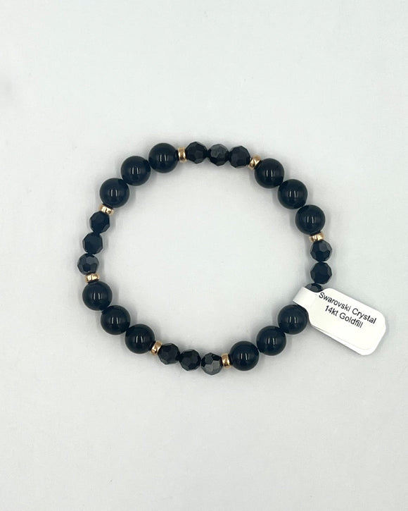 Joanna Bisley Swarovski Crystal 14kt Goldfill Bracelet - My Filosophy