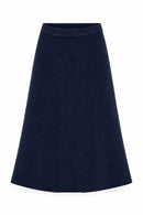 Iris Setlakwe Rib Knit Midi Skirt-5
