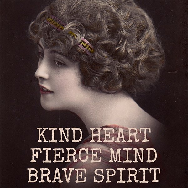 Kind Heart Fierce Mind... Fridge Magnet. 323 - My Filosophy