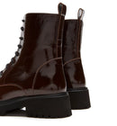 La Canadienne Knowledge Crushed Lace Up Boots-5