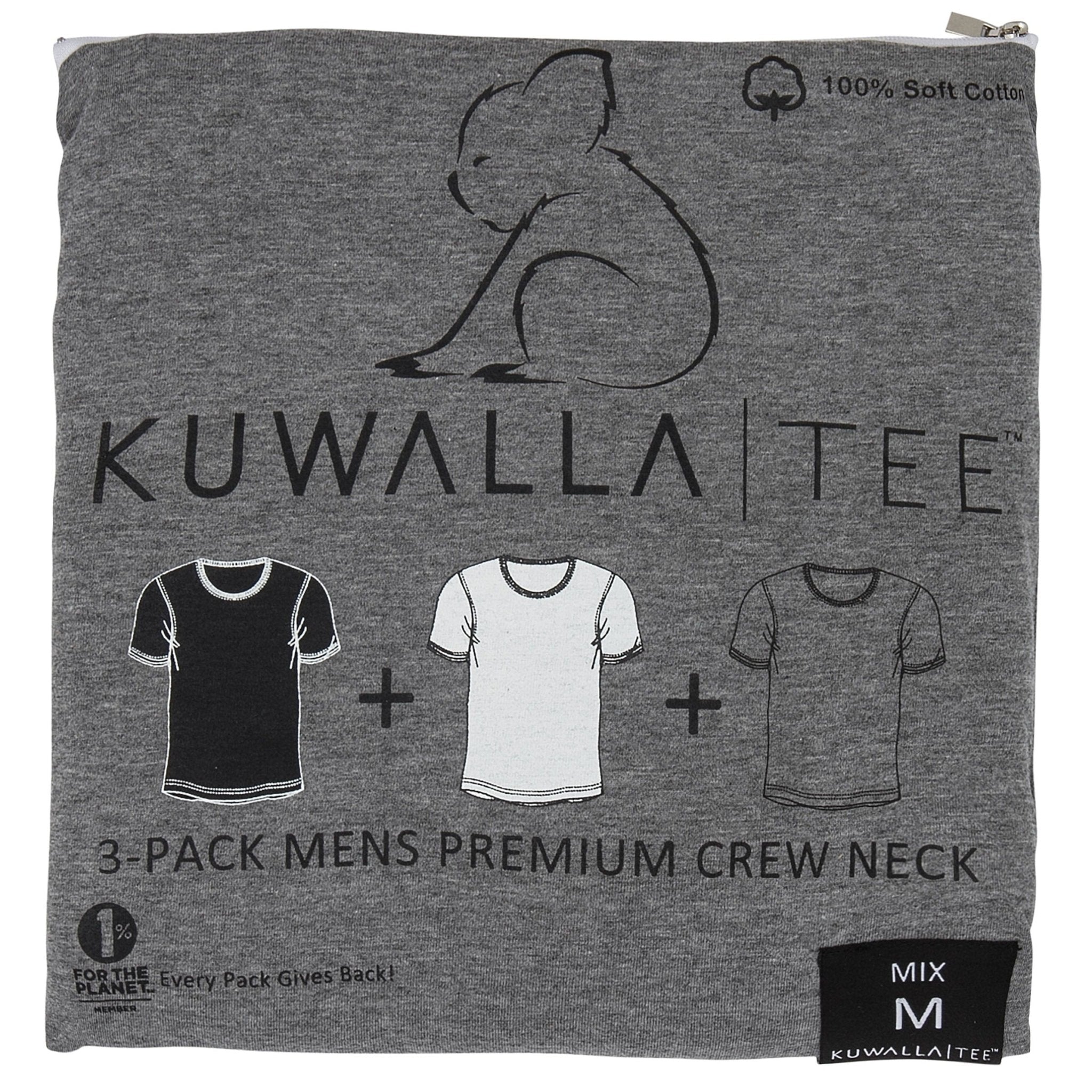 Kuwalla Tee Men Crew Neck Tshirt - 3 pack - KUL-CM1006 - My Filosophy