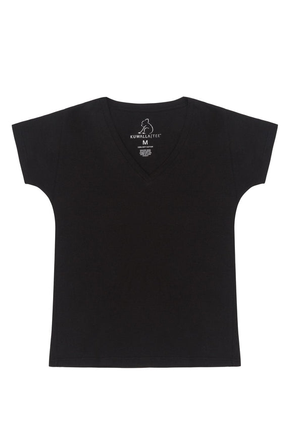 Kuwalla Tee Women 3 Pack Black Vee Neck - My Filosophy