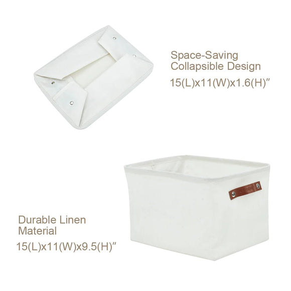 Large 6-Pack Water Resistant Storage Bin with Handles - My Filosophy