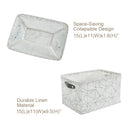 Large 6-Pack Water Resistant Storage Bin with Handles - Lightweight Patterned - My Filosophy