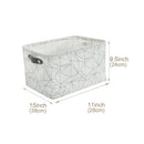 Large 6-Pack Water Resistant Storage Bin with Handles - Lightweight Patterned - My Filosophy