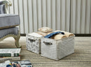 Large 6-Pack Water Resistant Storage Bin with Handles - Lightweight Patterned - My Filosophy