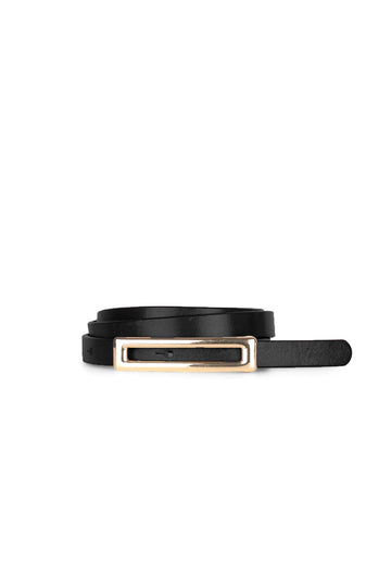 Iris Setlakwe Skinny genuine leather belt with rectangle buckle