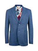 7 Downie Ludlow Blue Donegal Knit Sport Coat-3