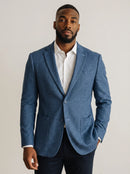 7 Downie Ludlow Blue Donegal Knit Sport Coat-1