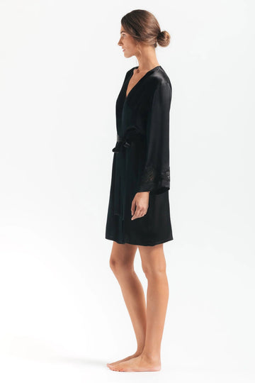 Nk Imode MORGAN Iconic Short Silk Robe - My Filosophy