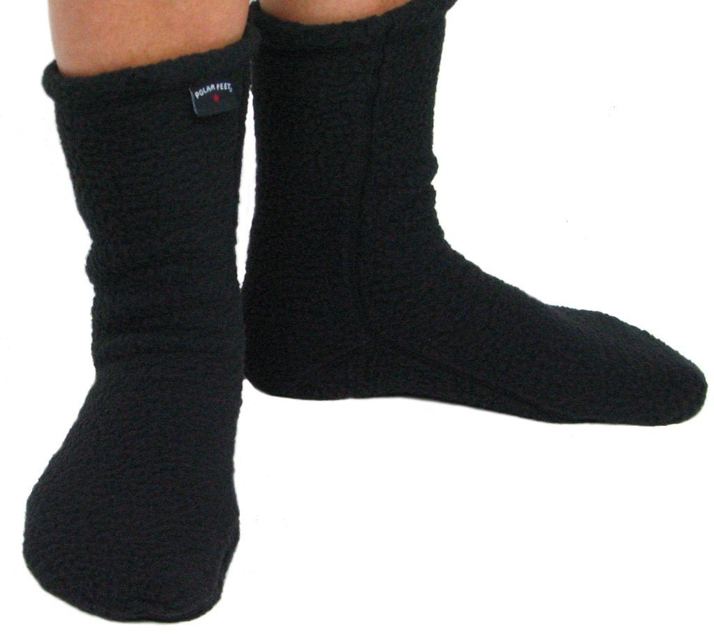 Polar Feet Adult Fleece Socks - Supersoft Black - My Filosophy
