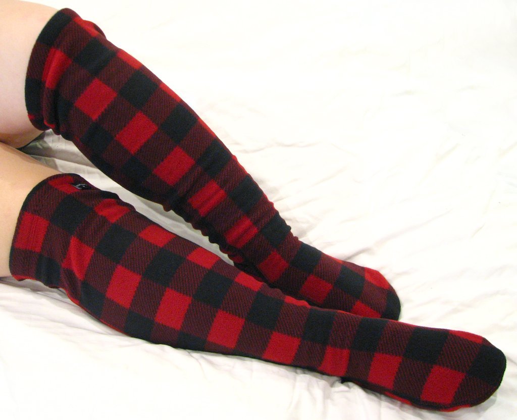 Polar Feet Over the Knee Fleece Socks - Lumberjack - My Filosophy