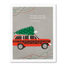 Positively Green (HOL) Holiday Card: Lets Dance And Sing, And Make Good Cheer - My Filosophy