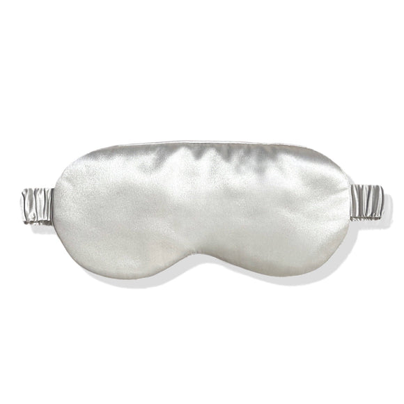Premium Organic Silk Sleep Mask - Light Grey - My Filosophy