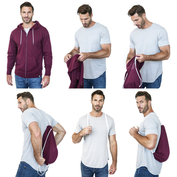 Quick Flip Hero Hoodie Liteweight UNISEX Full Zip - My Filosophy