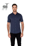 Raffi All Year Round Aqua Cotton Short Sleeve Button up RW22210 - My Filosophy