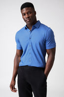 Raffi All Year Round Aqua Cotton Short Sleeve Button up RW22210 - My Filosophy