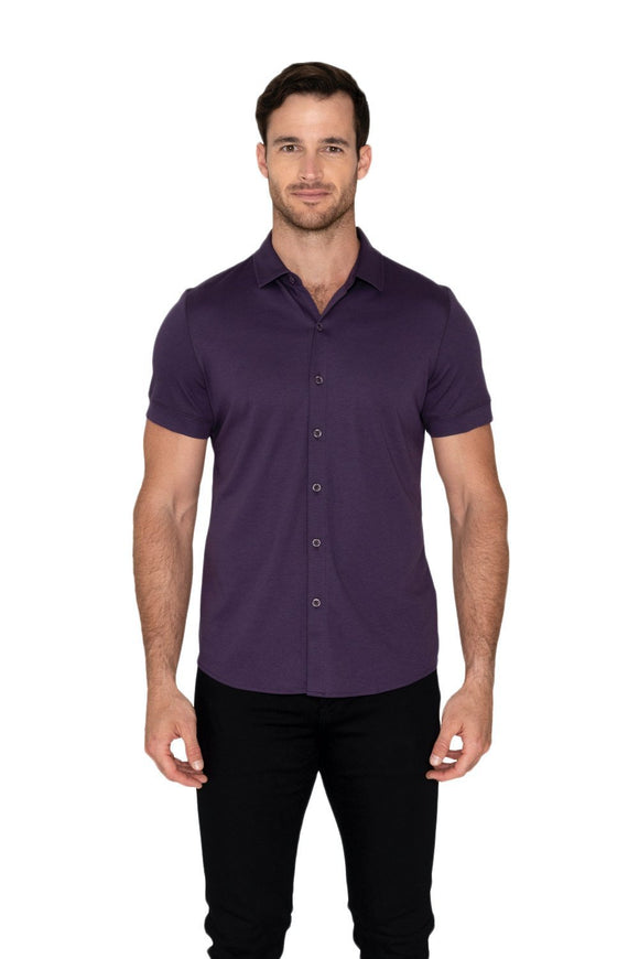 Raffi All Year Round Aqua Cotton Short Sleeve Button up RW22210 - My Filosophy