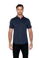 Raffi All Year Round Aqua Cotton Short Sleeve Button up RW22210 - My Filosophy